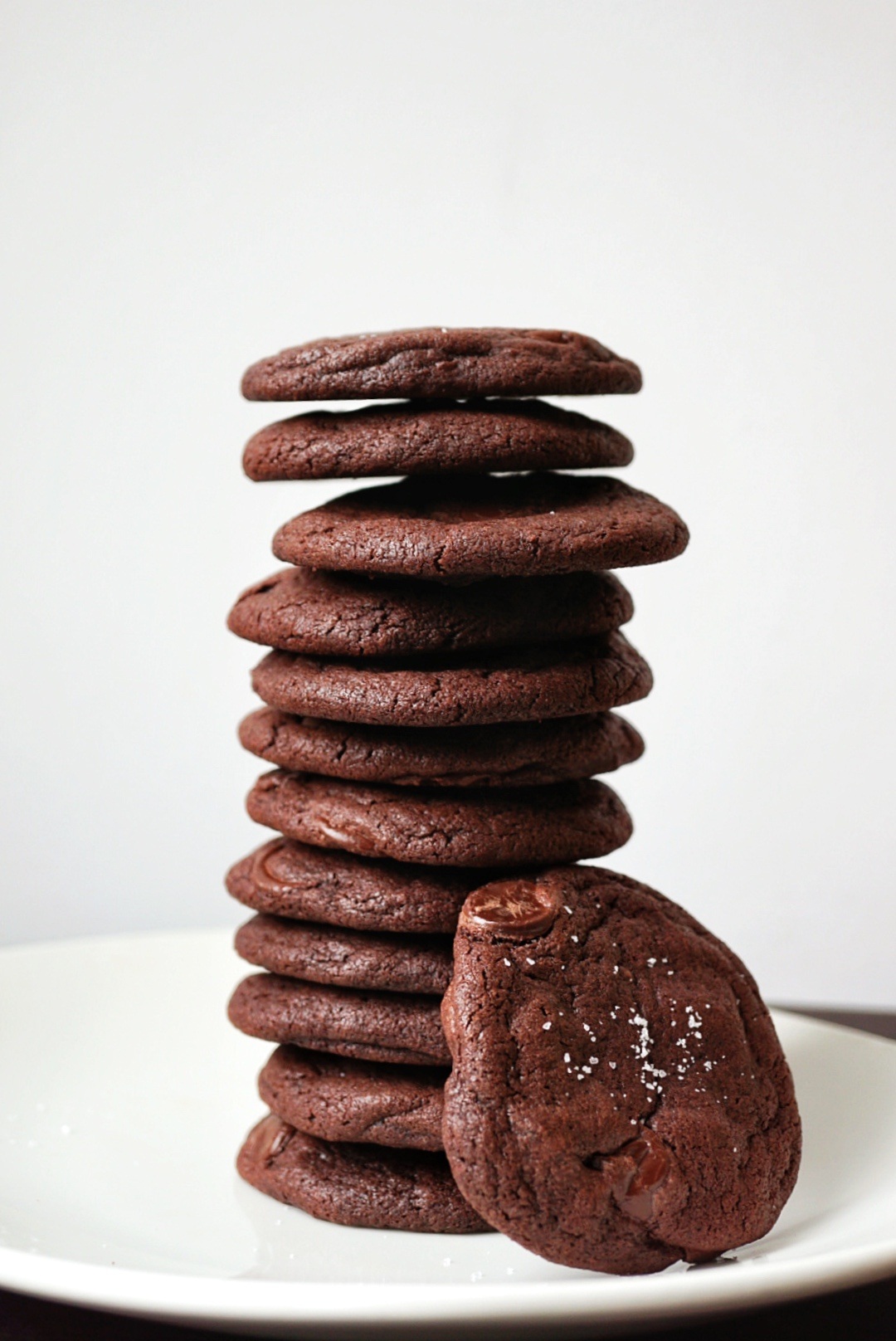 Double Chocolate Cookies Stack